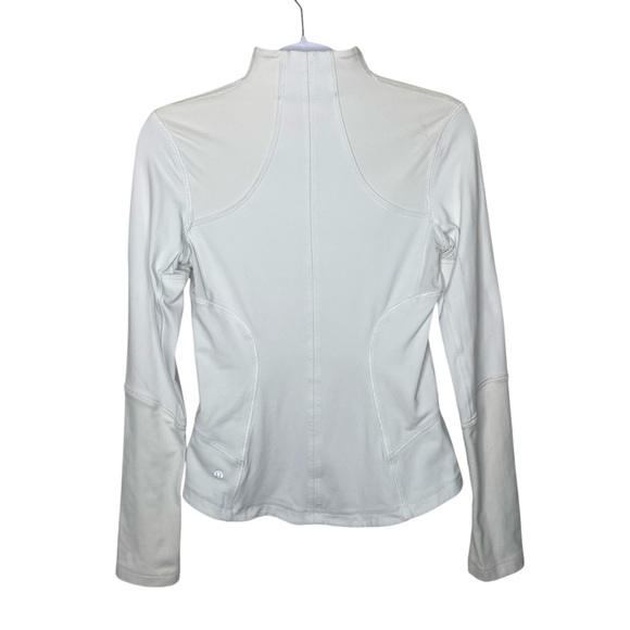 lululemon Forme Jacket Full Zip Dune White Sz 6 - Picture 9 of 16